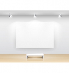 Gallery interior vector image