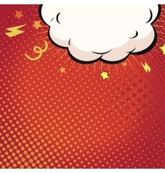 Comic book with explosion on top vector image
