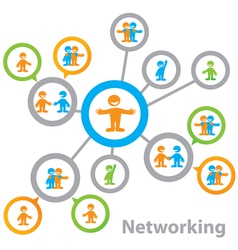 Networking vector image
