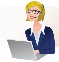 Businesswoman vector image