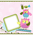 Template birthday greeting card vector image