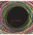 Abstract rainbow curves vector image