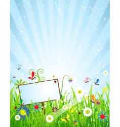 Summer meadow beautiful vector image