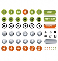 Website design elements vector image