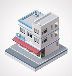 Isometric cafe vector image