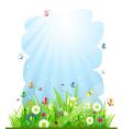 Summer meadow beautiful vector image