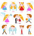Cute cartoon kids vector image