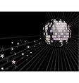 Disco ball background vector image
