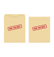 Top secret envelope Top secret envelope vector image