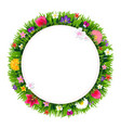 Banner with flowers vector image