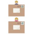 Kids letters Kids letters vector image