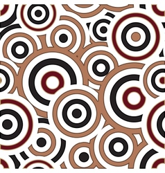 Seamless circle pattern vector image