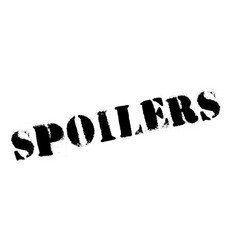 Spoilers rubber stamp vector image