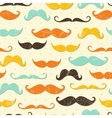 Mustache seamless pattern vector image