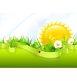 Landscape background vector image