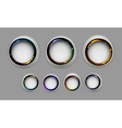 Set of buttons vector image