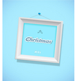 Christmas sign with picture frame vector image