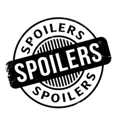 Spoilers rubber stamp vector image