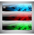 Smooth colorful abstract techno banners Smooth colorful abstract techno banners vector image