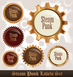 Steampunk Labels vector image