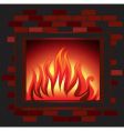 Fireplace vector image