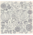 Decorative Doodle Background vector image