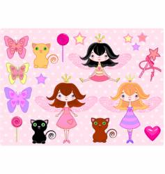 Fairy elements vector image
