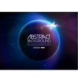 Globe in space vector image