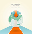 Soft color infographics vector image