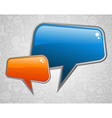 Contemporary social media bubbles vector image