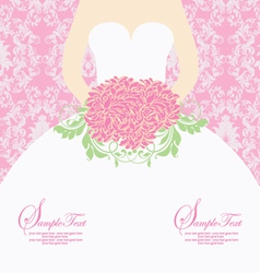 Wedding invitation card vector image