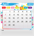 Calendar April 2013 vector image