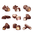 Chocolate candies vector image