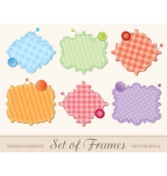 Set of frames vector image