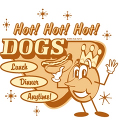 Hotdogs vector image