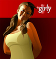 Girly vector image