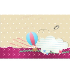 Greeting card vector image