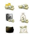 Paper money set vector image