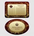 Vintage frames vector image