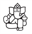 Lord Ganesh vector image