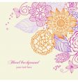 Floral background vector image