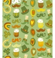 Colorful seamless StPatricks day pattern vector image