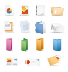 Printing icons vector image
