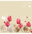 Floral card vector image