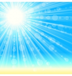 Summertime beach background vector image