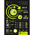 Infographics set and Information technology vector image