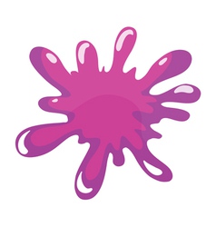 A pink color splash vector image