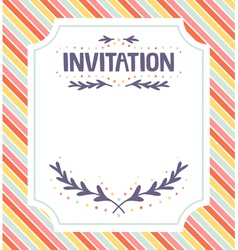 Invitation template vector image