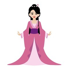 Oriental Princess vector image