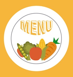 Vegetables logo design template fresh Royalty Free Vector